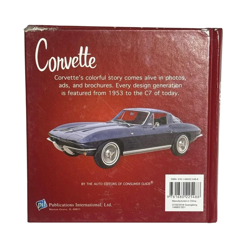 Consumer Guide Corvette‎ Colorful Story 1953 to C7 Hardcover Book Red